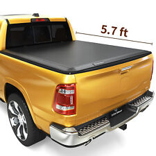 5.7 5.8ft Bed Soft 3-fold Tonneau Cover For 09-23 Dodge Ram 1500 Classic Truck