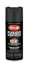 Krylon Fusion All-in-one Spray Paint Satin Gloss Mattehammered Black 12 Oz