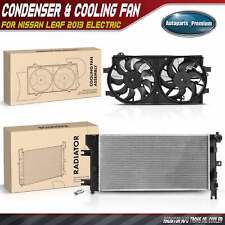 2x New Radiator Dual Cooling Fan Assembly Kit For Nissan Leaf 2013 Electric
