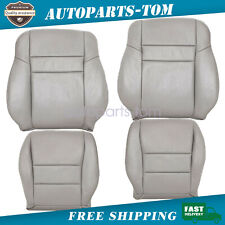 For Honda Accord 4-door 03-07 Driver Passenger Side Leather Seat Cover Gray