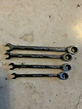 Snap On 4 Pc Metric Flank Drive Plus Ratcheting Wrench Set Soxrm704a 6-9 Mm