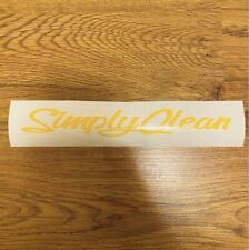 Yellow Jdm Simply Clean Stickers Decal 8.5 In