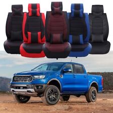 For Ford Ranger Xlt Luxury Pu Leather Car Seat Cover Front Rear Full Set Cushion