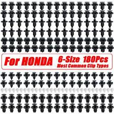 180x Trim Panel Clips Bumper Fender Fastener Push Rivets For Honda Civic Accord