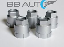 5 New Silver Lug Nut Covers Caps Chevrolet Gmc Buick Oldsmobile Pontiac