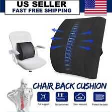 Orthopedic Memory Foam Seat Cushion Lumbar Back Support Pillow Pain Relief Car