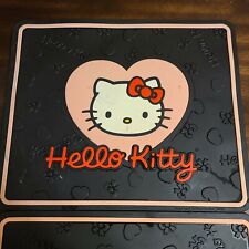 2x Authentic Sanrio Hello Kitty Car Floor Mats All Weather Plasticolor Used