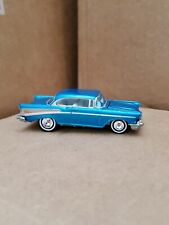 Hot Wheels 2006 Holiday Rods 1957 57 Chevy In Blue With Real Riders