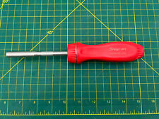 Snap-on Tools Ssdmr4b Red Ratcheting Hard Handle Screwdriver - Free Shipping