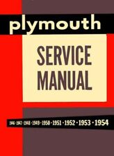 1953 1954 Plymouth Shop Service Repair Manual Book Engine Drivetrain Electrical