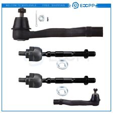 4pcs For 1998-2001 Acura Integra Front Inner Outer Tie Rod Ends Suspension Kit