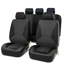 Pu Leather Universal Car Seat Covers Cushion Protector Front Rear 5-sit Full Set