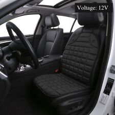 12v Car Heated Seat Cover Black Cushion Warmer Heating Warming Pad Cover Us