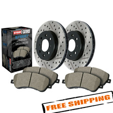 Stoptech 938.62085 Drilled Slotted Front Brake Kit For 14-17 Chevy Corvette