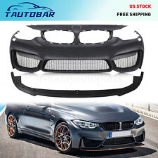 For Bmw M4 Style Front Bumper F32 F33 F36 2014-2020 Wo Pdc Holes Wo Fog Lights