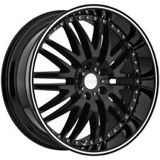 4-menzari Z04 M Sport 18x8.5 5x4.5 35mm Gloss Blackstripe Wheels Rims