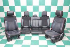Wear 13 F150 Crew Sport Black Leather Suede Power Manual Bucket Backseat Set