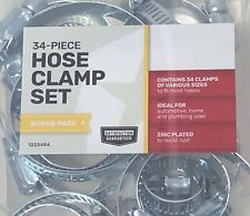 34pc Hose Clamp Assortment Set