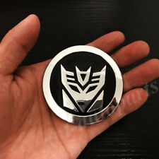 3d Metal Chrome Transformers Autobot Deception Car Badges Emblem Decal Sticker