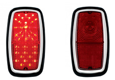 Pair 2 Red Led Brake Stop Turn Tail Lights For 1962-1968 Shelby Cobra
