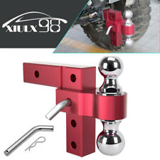 Dual Ball 6 Adjustable Trailer Towing Hitch 2 2-516 6061 Aluminum Rear