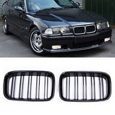 Front Kidney Grille Grill Gloss Black For Bmw E36 318is 325i M3 Style 92-97