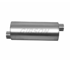 Gibson 788500s Universal Performance Muffler 6 Round 25 Offset In Offset Out