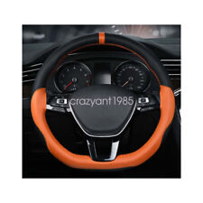 Antislip 15 Universal Hand Seam Car Steering Wheel Cover Leather Stitch On Wrap