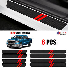 8pcs Door Sill Scuff Plate Protector Custom For Dodge Ram Car Accessories M7