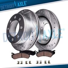 Front Drilled Rotors Brake Pads For Chevrolet Silverado Gmc Sierra 2500 3500 Hd