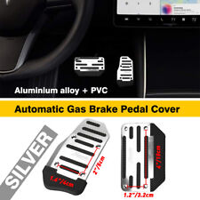 2pcs Silver Car Automatic Non-slip Gas Brake Pad Pedals Cover Car Accessories Us