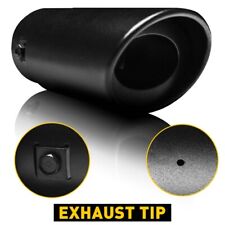Black Car Exhaust Pipe Tip Rear Tail Throat Muffler Accessories 2.5 Inlet New