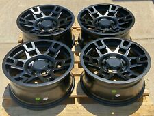 17x8 Matte Black Wheels Fits Toyota 4runner Tacoma Fj 17 Inch 6x139 5 Rims Set