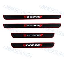 4pcs Black Rubber Car Door Scuff Sill Cover Panel Step Protector For Dodge