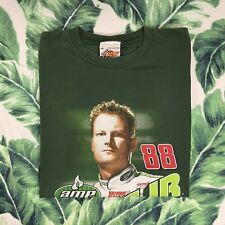 Vintage 2008 Dale Earnhardt Jr Nascar Race Tee T Shirt Green Faded 90s Style Xxl