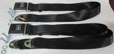 Black Lap Seat Belts 2 With Mounting Kit Fisher Stagecoach Seatbelt 60