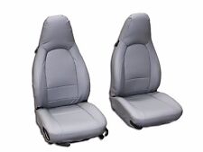 Porsche 911 928 944 968 Grey S.leather Custom Made Fit Front Seat Cover