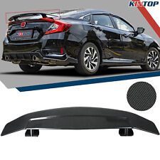 52.3 Universal Car Rear Trunk Spoiler Wing Carbon Fiber Sport Style W Adhesive