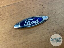 Vintage Ford Mk1 Escort Small Oval Wing Chrome Badge Emblem Interior Dash
