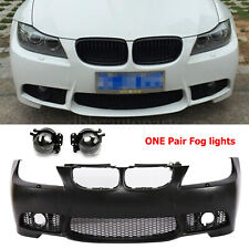 Front Bumper M3 Style Fit For 2009-2011 Bmw E90 E91 4dr 3-series Fog Lights