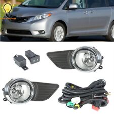 Driving Fog Lights Bumper Lamps Wcover Switch Kits For 2011-2015 Toyota Sienna