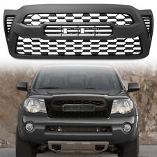 For 2005-2010 2011 Toyota Tacoma Front Grille Bumper Hood Mesh Grill Matte Black