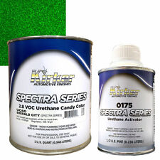 1 Qt Kirker Spectra Series Candy Color Car Paint Emerald City Uc60 Activator
