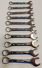 Craftsman 10 Pc Piece Stubby Metric Combination Wrench Set Full Polish