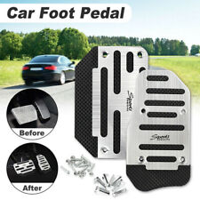 Non-slip Automatic Gas Brake Foot Pedal Cover Pad Car Accessory Universal Silver