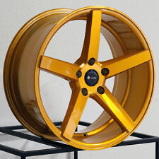 4-new 20 Vors Tr5 Wheels 20x8.520x9.5 5x114.3 3535 Candy Gold Staggered Rims
