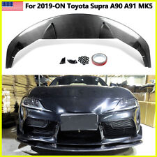 Ag Style Front Bumper Lip For Toyota Supra A90 A91 Mk5 2019-2023 Carbon Look Abs