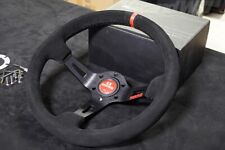 Momo Fullspeed 350mm 14 Suede Leather Deep Cone 90mm Racingsport Steering Wheel