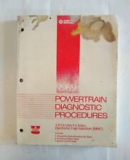 1989 Chrysler Efi Powertrain Diagnostic Procedure Manual 1.5l 1.6l 1.6 Turbo.
