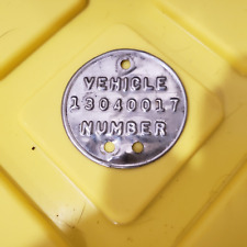 1952 52 Plymouth Vehicle Identification No Vin Door Tag Original Oe
